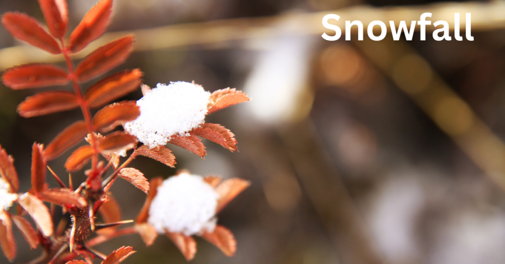 Colorado Snowfall:  First Snow of Season at Mountains 